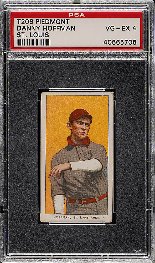 1909-1911 T206 White Border Danny Hoffman PSA VG-EX 4
