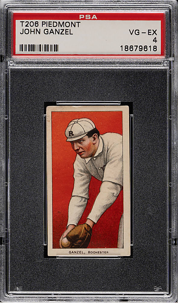 1909-1911 T206 White Border John Ganzel PSA VG-EX 4