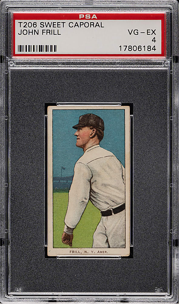 1909-1911 T206 White Border John Frill PSA VG-EX 4