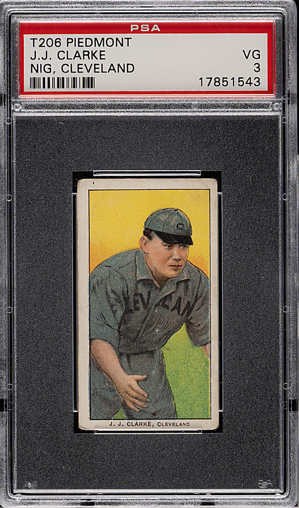 1909-1911 T206 White Border J.J. Clarke PSA VG 3