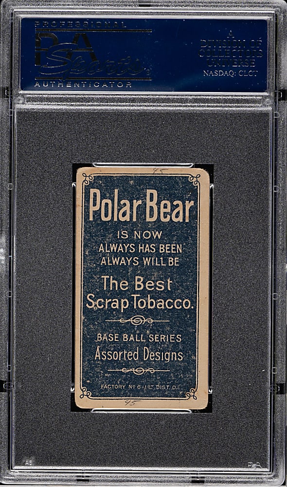 1909-1911 T206 White Border Bill Bradley Portrait PSA VG 3 (MK) - Polar Bear Back