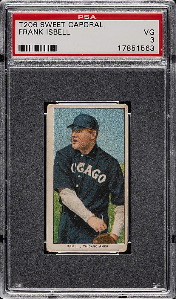 1909-1911 T206 White Border Frank Isbell PSA VG 3