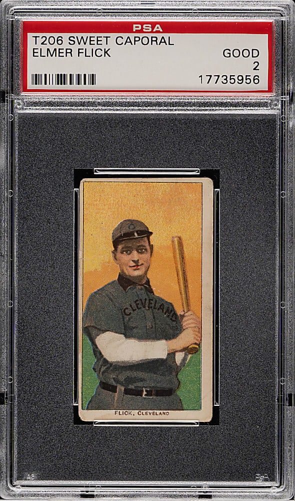 1909-1911 T206 White Border Elmer Flick PSA GOOD 2