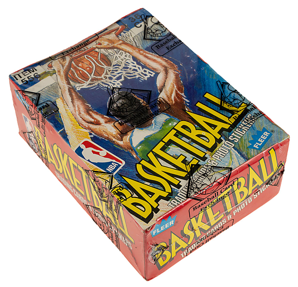 1989-1990 Fleer Basketball Unopened Wax Box (36 Packs) - BBCE - From a Sealed Case (FASC)