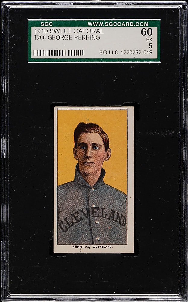 1909-1911 T206 White Border George Perring SGC EX 60