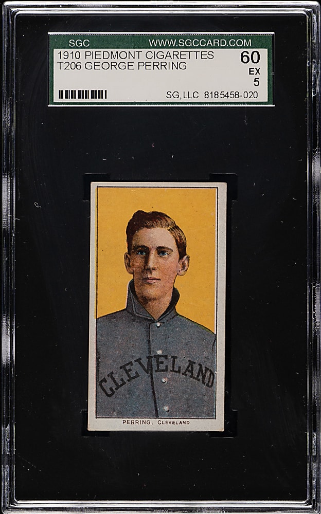 1909-1911 T206 White Border George Perring SGC EX 60