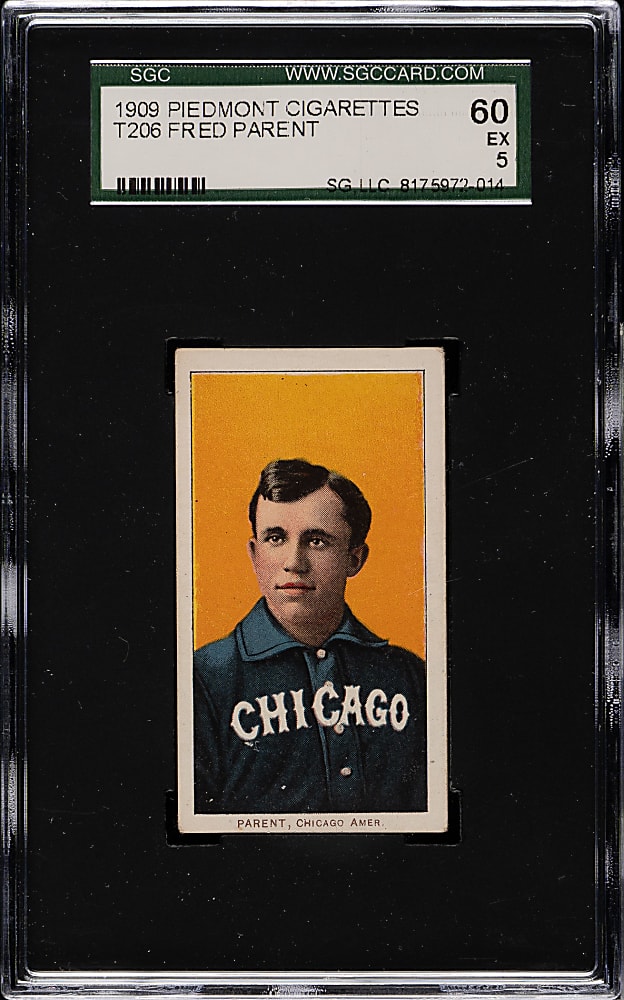 1909-1911 T206 White Border Fred Parent SGC EX 60