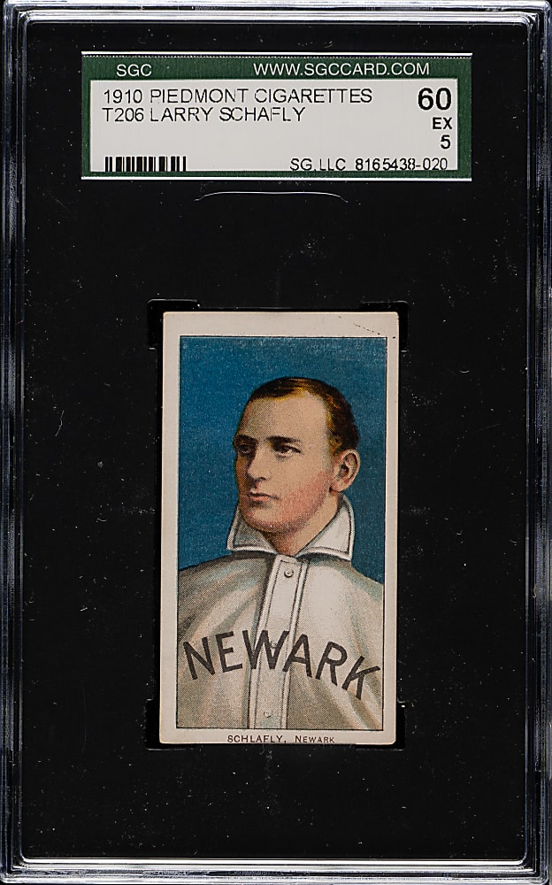 1909-1911 T206 White Border Larry Schlafly SGC EX 60