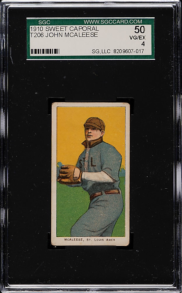 1909-1911 T206 White Border John McAleese SGC VG/EX 50