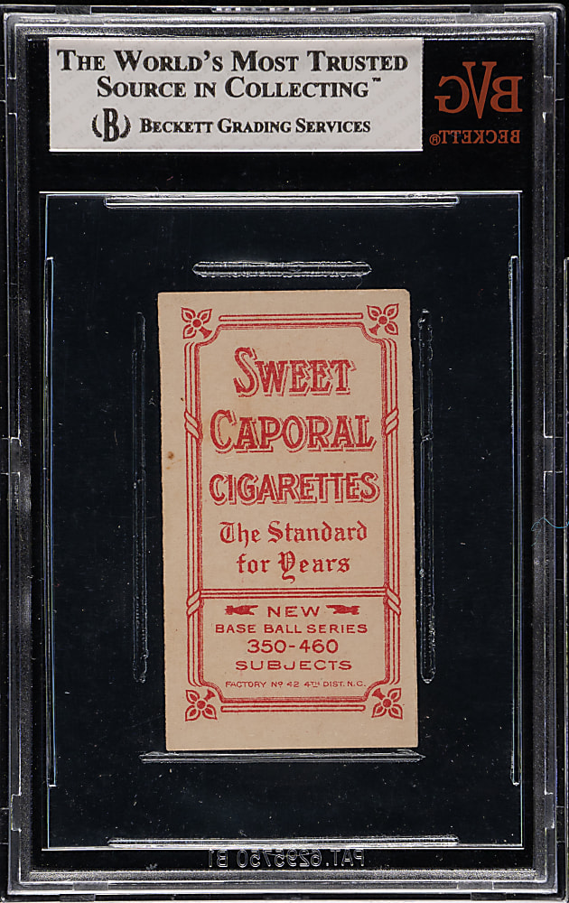 1909-1911 T206 White Border Vic Willis Throwing BVG EX+ 5.5
