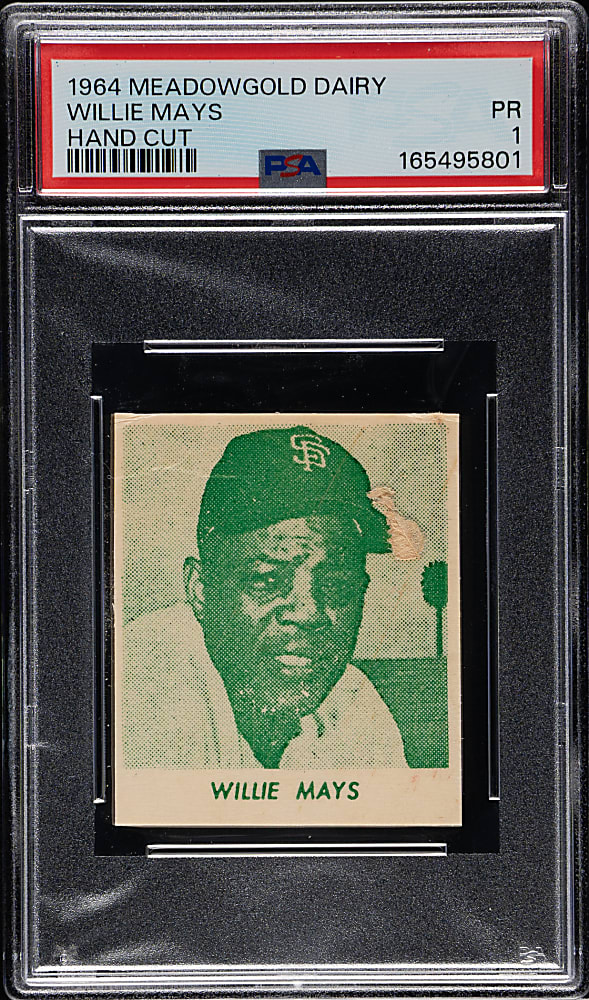 1964 Meadow Gold Dairy Willie Mays PSA POOR 1