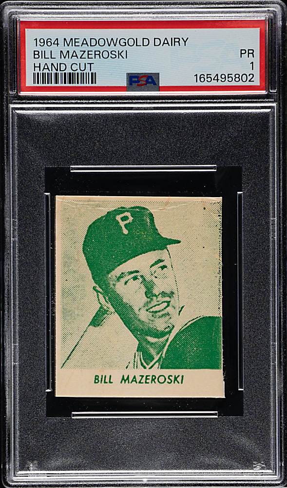 1964 Meadow Gold Dairy Bill Mazeroski PSA POOR 1