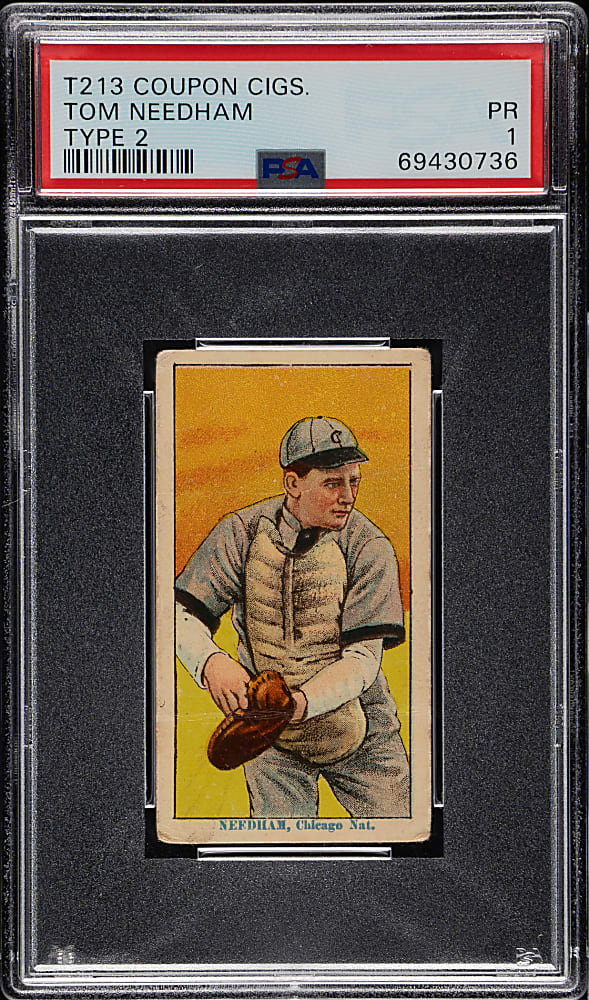 1914 T213 Coupon Cigarettes (Type 2) Tom Needham PSA POOR 1