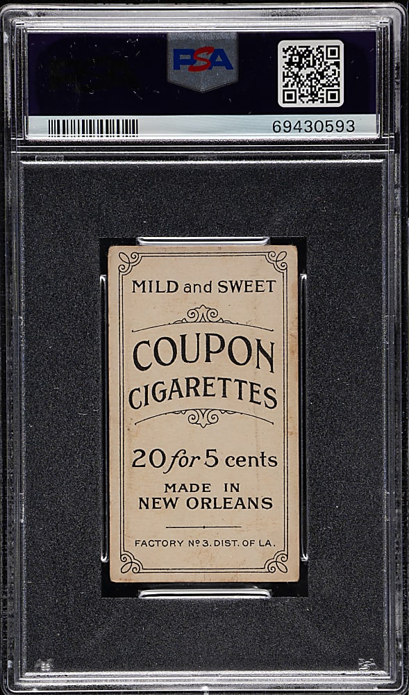 1914 T213 Coupon Cigarettes (Type 2) Larry Doyle with Bat PSA POOR 1