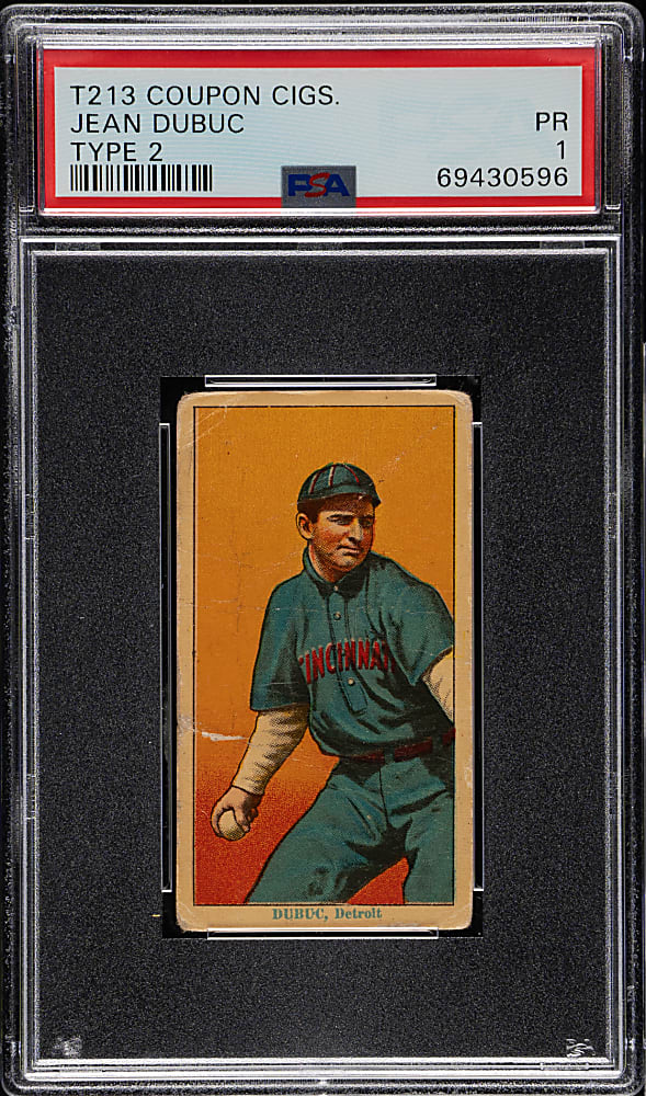 1914 T213 Coupon Cigarettes (Type 2) Jean Dubuc PSA POOR 1