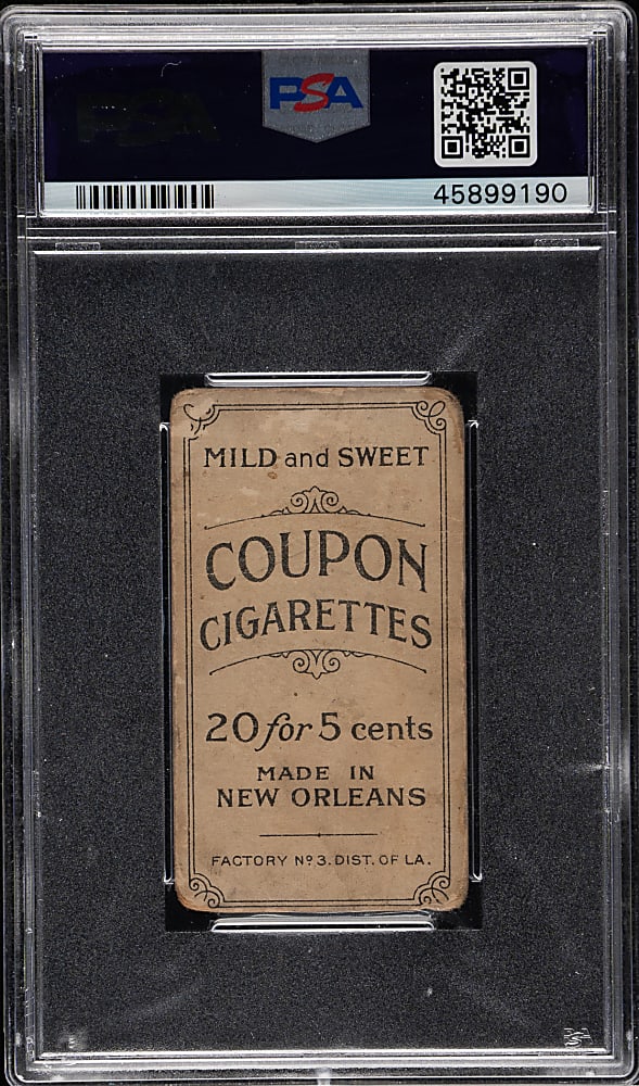 1914 T213 Coupon Cigarettes (Type 2) Joe Tinker Chicago Fed., Bat On Shoulder PSA POOR 1 (MC)
