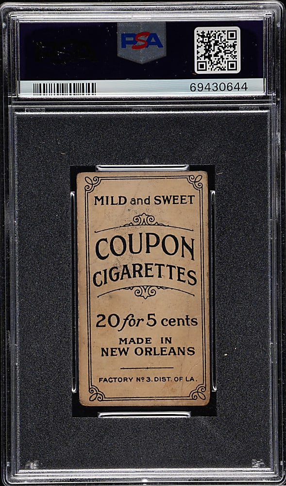 1914 T213 Coupon Cigarettes (Type 2) Hughie Jennings Both Hands Showing PSA POOR 1