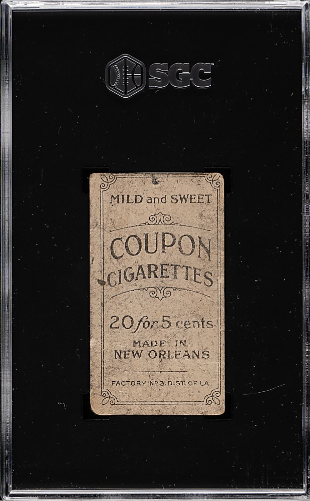 1914 T213 Coupon Cigarettes (Type 2) Wild Bill Donovan SGC Authentic