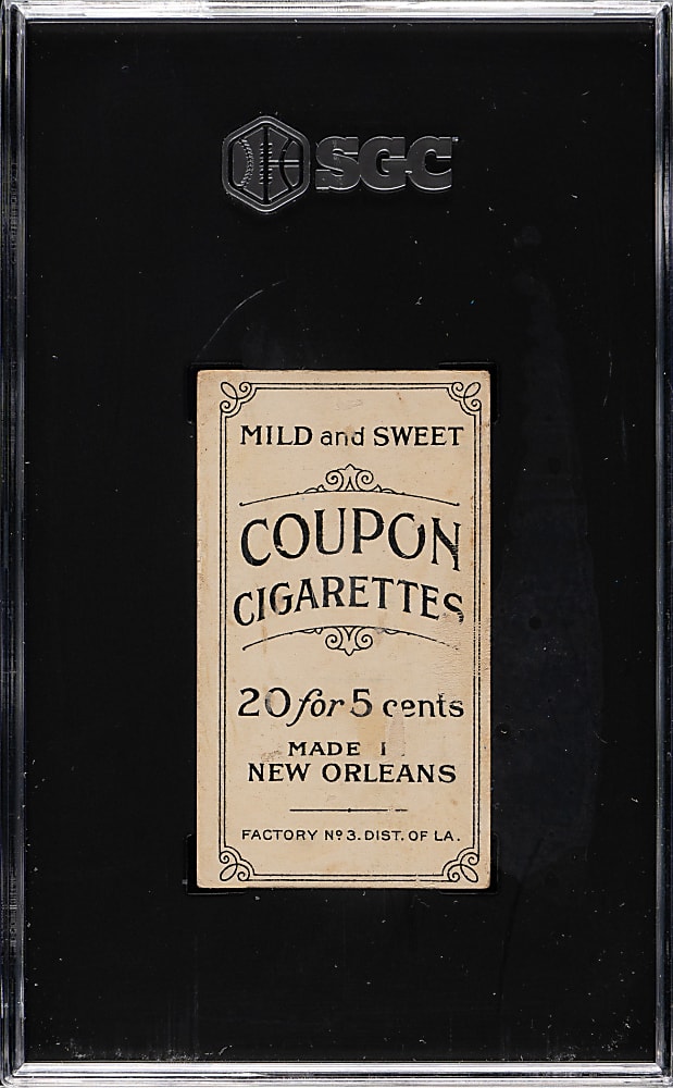 1914 T213 Coupon Cigarettes (Type 2) Jack Quinn Baltimore SGC Authentic