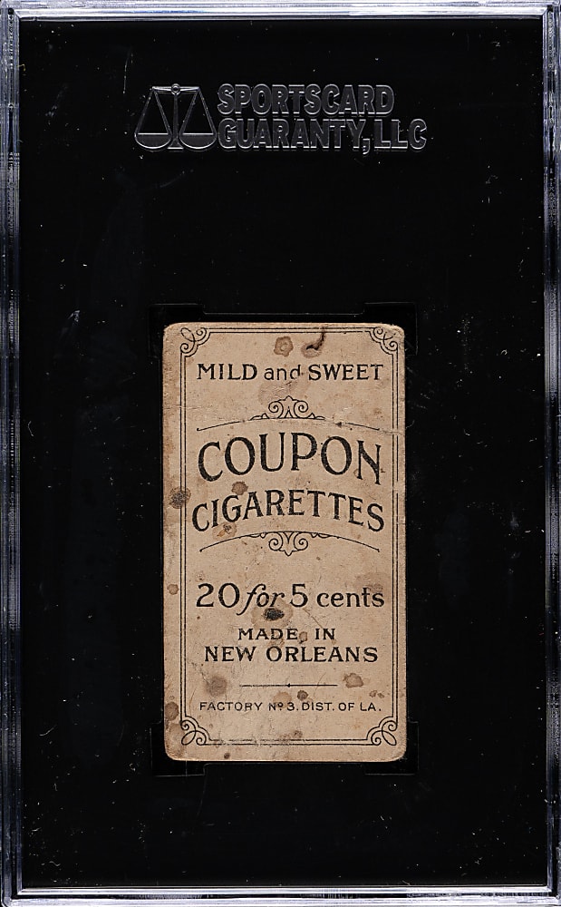 1914 T213 Coupon Cigarettes (Type 2) Billy Campbell SGC POOR 10