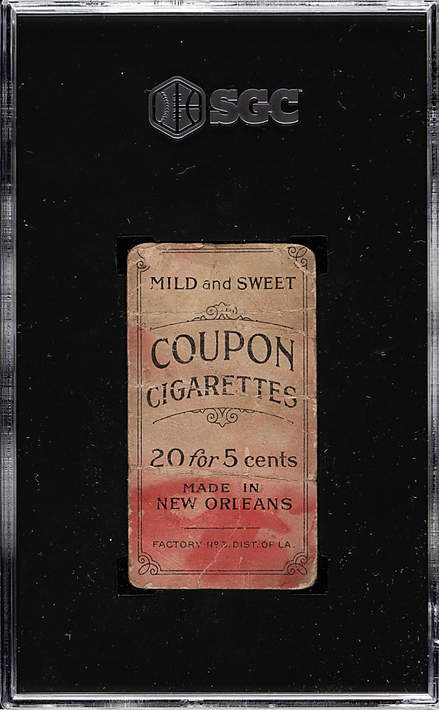 1914 T213 Coupon Cigarettes (Type 2) Frank Chance New York, Batting SGC Authentic