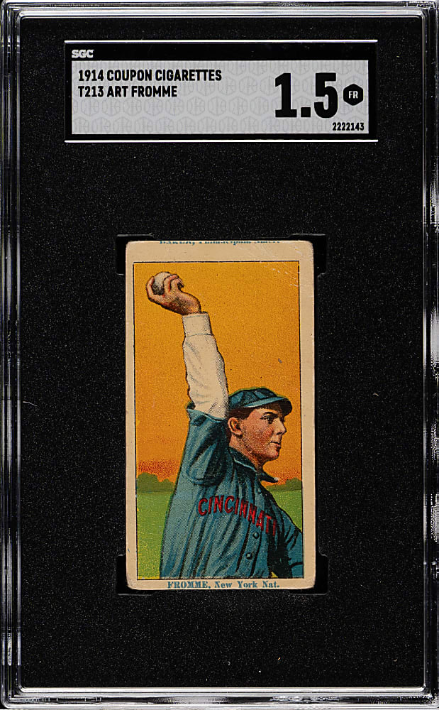 1914 T213 Coupon Cigarettes (Type 2) Art Fromme SGC FAIR 1.5