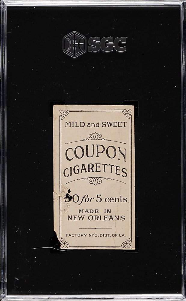 1914 T213 Coupon Cigarettes (Type 2) Bob Groom SGC Authentic