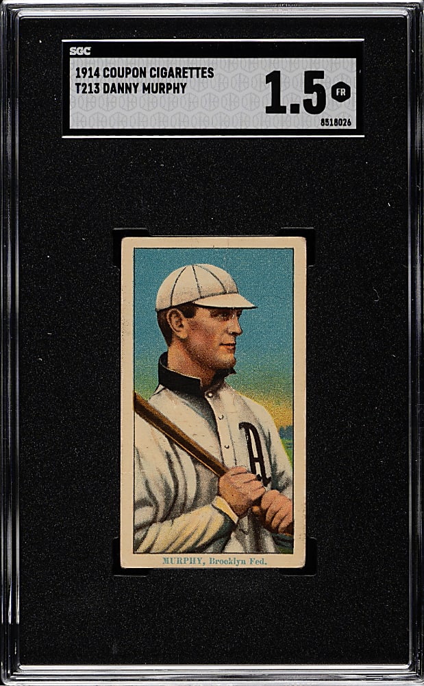 1914 T213 Coupon Cigarettes (Type 2) Danny Murphy SGC FAIR 1.5