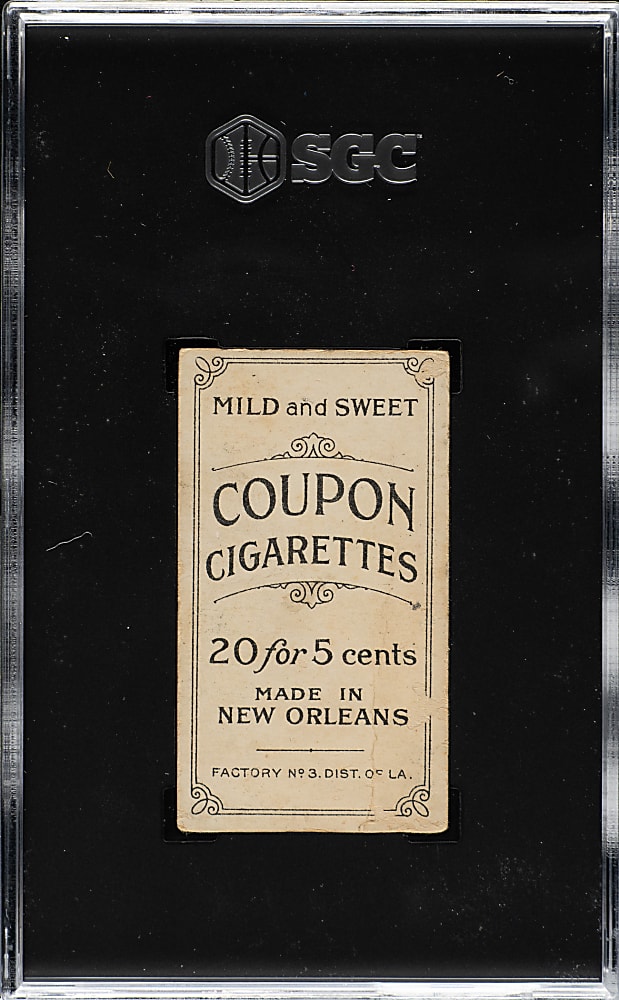 1914 T213 Coupon Cigarettes (Type 2) Otto Knabe SGC FAIR 1.5