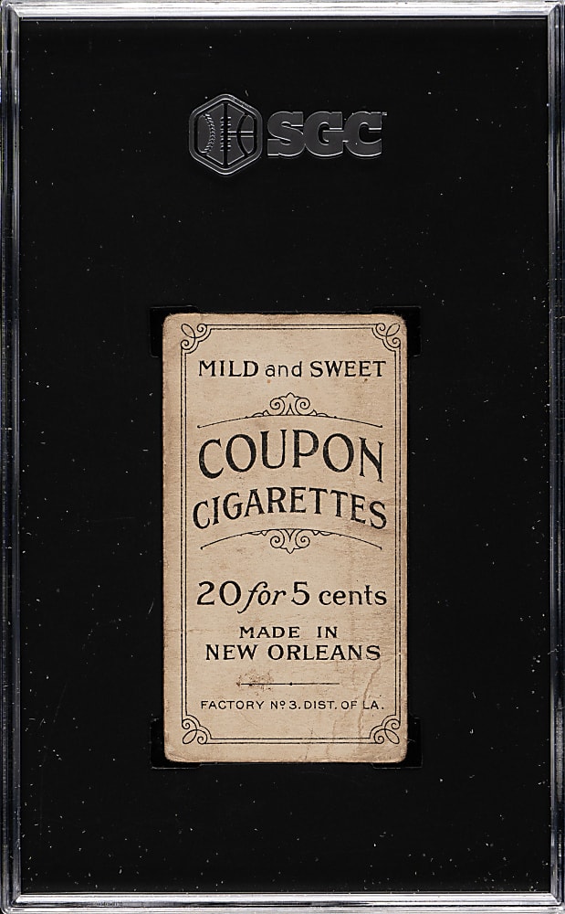 1914 T213 Coupon Cigarettes (Type 2) Zach Wheat Brooklyn SGC POOR 1