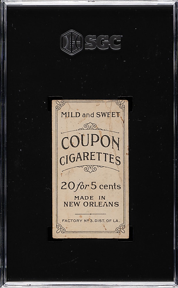 1914 T213 Coupon Cigarettes (Type 2) Ed Summers SGC FAIR 1.5
