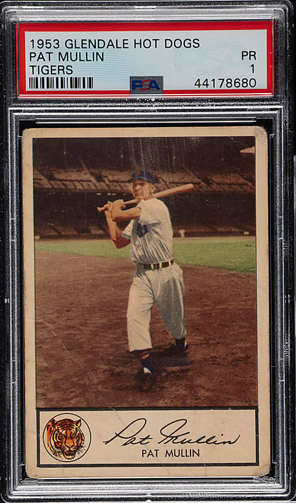 1953 Glendale Meats Pat Mullin PSA POOR 1