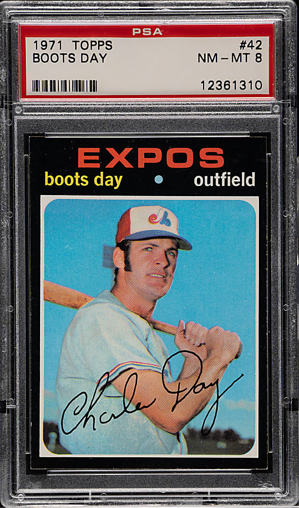 1971 Topps #42 Boots Day PSA NM-MT 8
