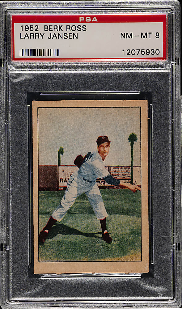 1952 Berk Ross Larry Jansen PSA NM-MT 8