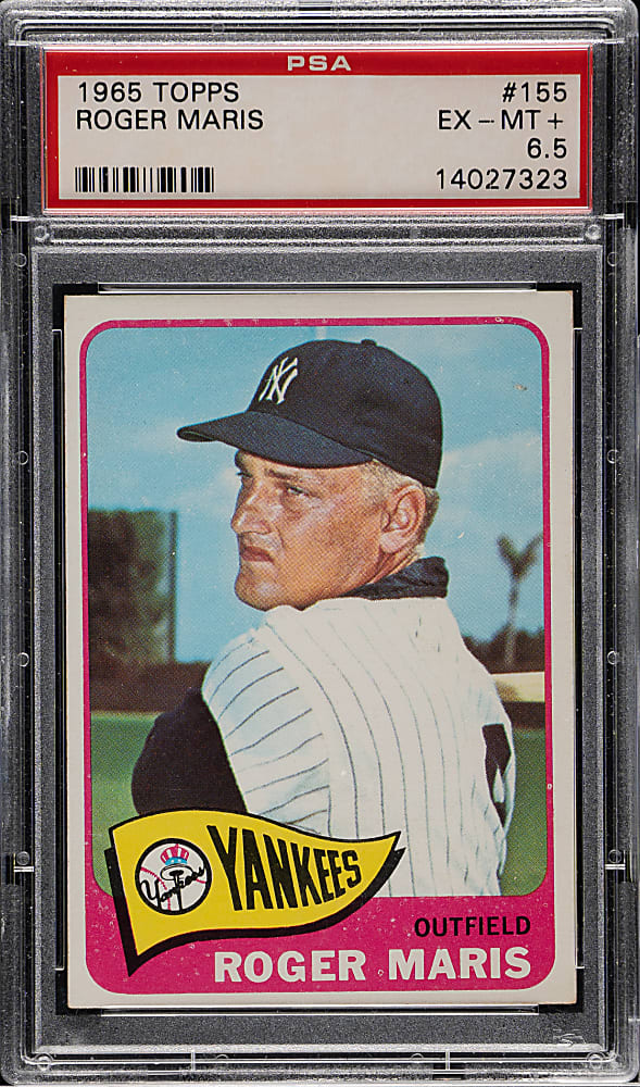 1965 Topps #155 Roger Maris PSA PSA EX-MT+ 6.5