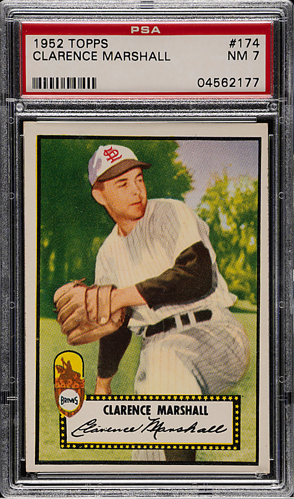 1952 Topps #174 Clarence Marshall PSA NM 7