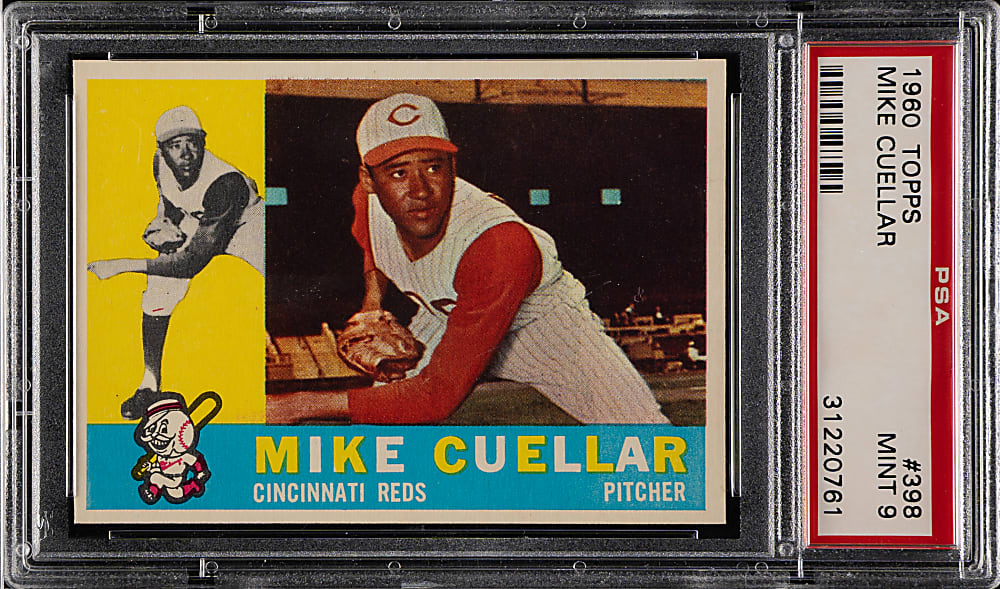 1960 Topps #398 Mike Cuellar PSA MINT 9