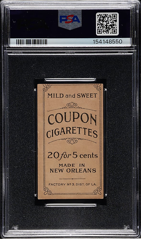1914 T213 Coupon Cigarettes (Type 2) Rube Marquard Brooklyn, Pitching PSA FAIR 1.5