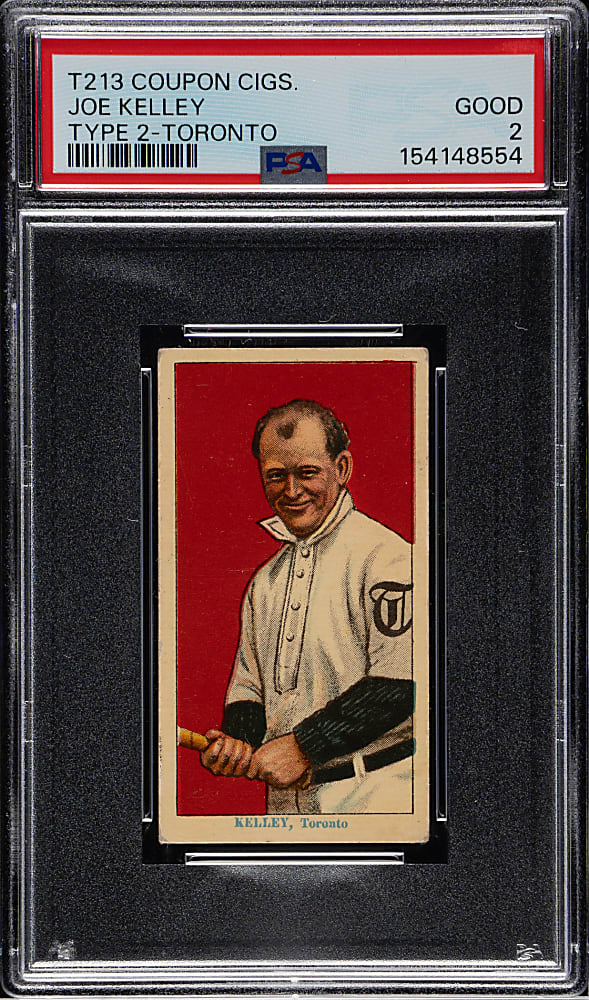 1914 T213 Coupon Cigarettes (Type 2) Joe Kelley Toronto PSA GOOD 2