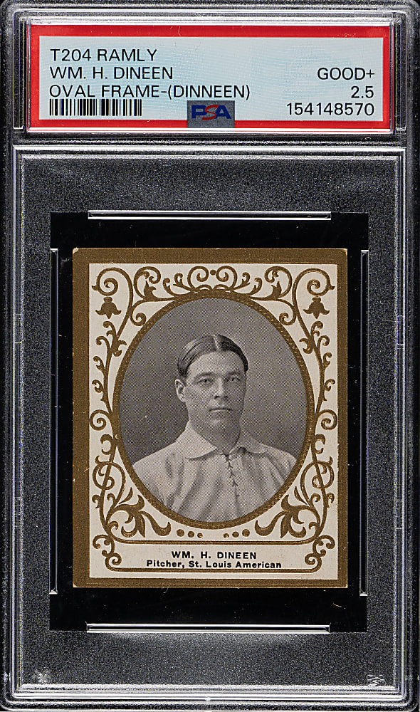 1909 T204 Ramly Tobacco WM. H. Dineen PSA GOOD+ 2.5