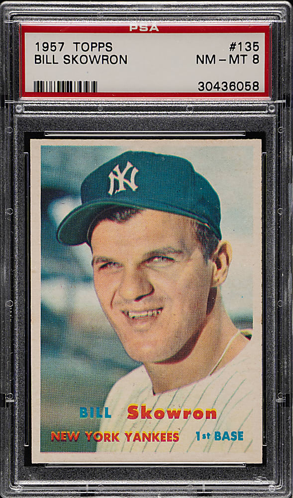 1957 Topps #135 Bill Skowron PSA NM-MT 8