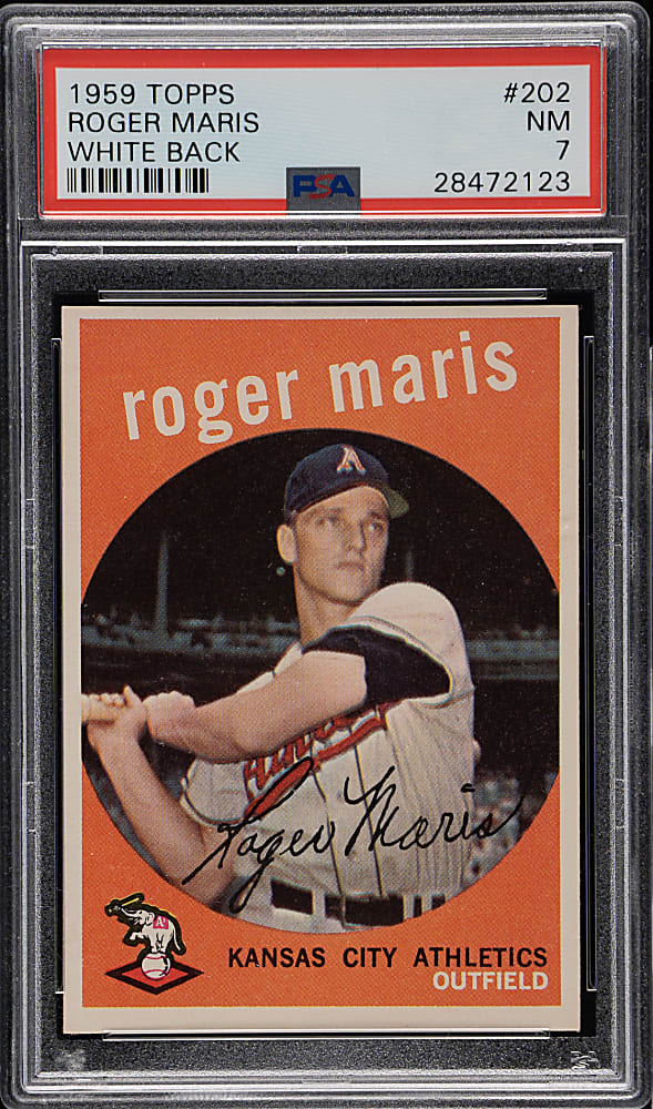 1959 Topps #202 Roger Maris PSA NM 7