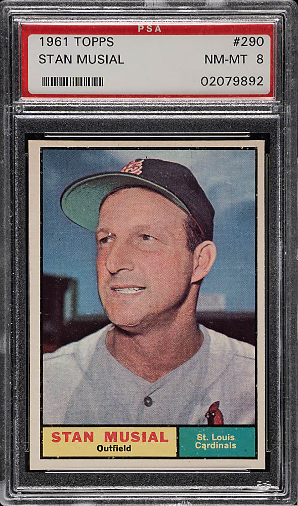 1961 Topps #290 Stan Musial PSA NM-MT 8