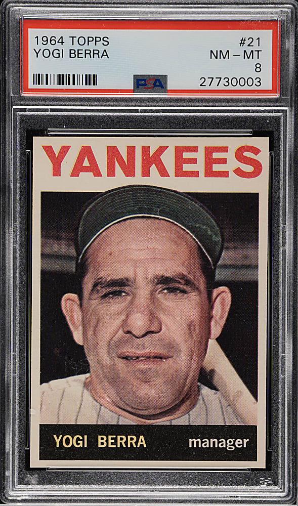 1964 Topps #21 Yogi Berra PSA NM-MT 8