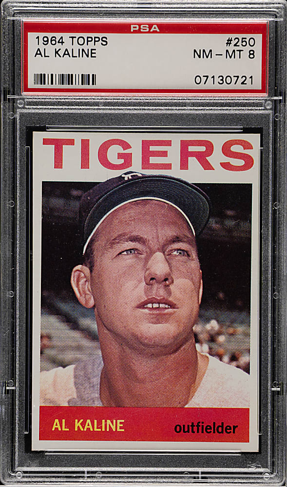 1964 Topps #250 Al Kaline PSA NM-MT 8