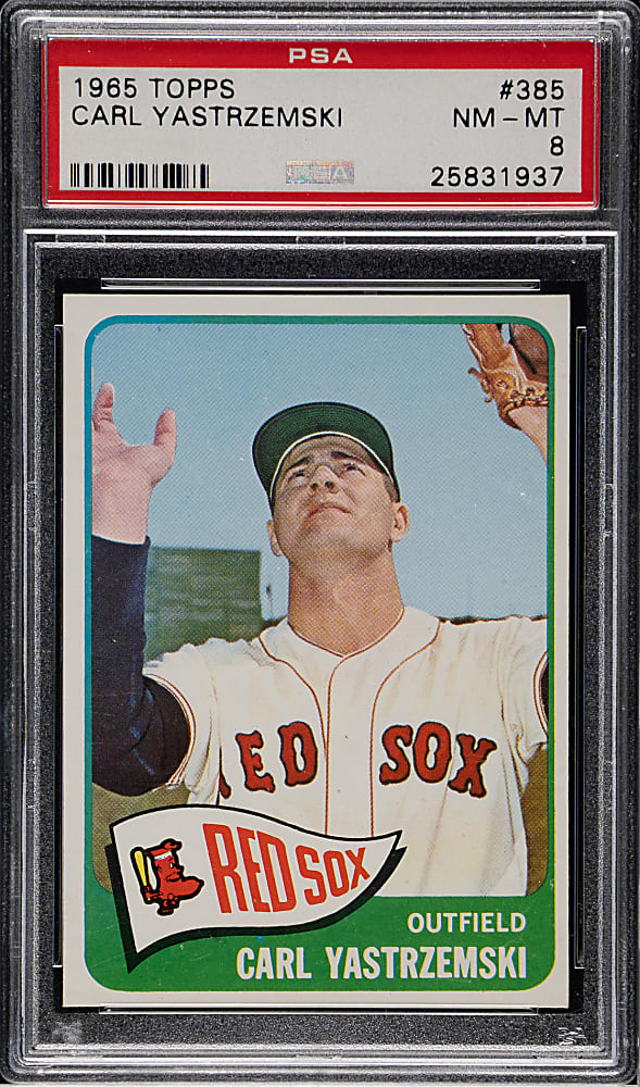 1965 Topps #385 Carl Yastrzemski PSA NM-MT 8