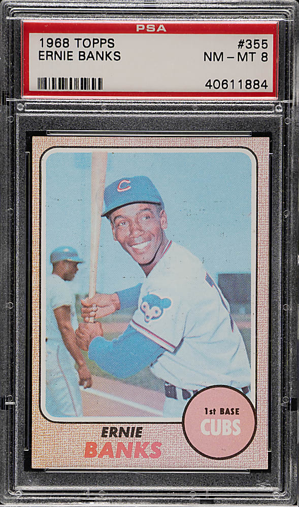 1968 Topps #355 Ernie Banks PSA NM-MT 8