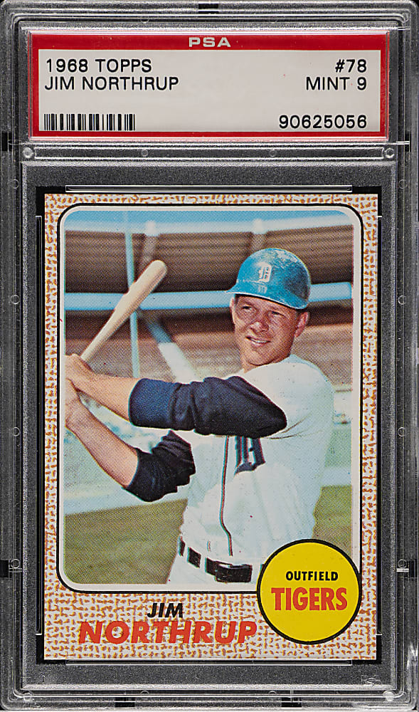 1968 Topps #78 Jim Northup PSA MINT 9