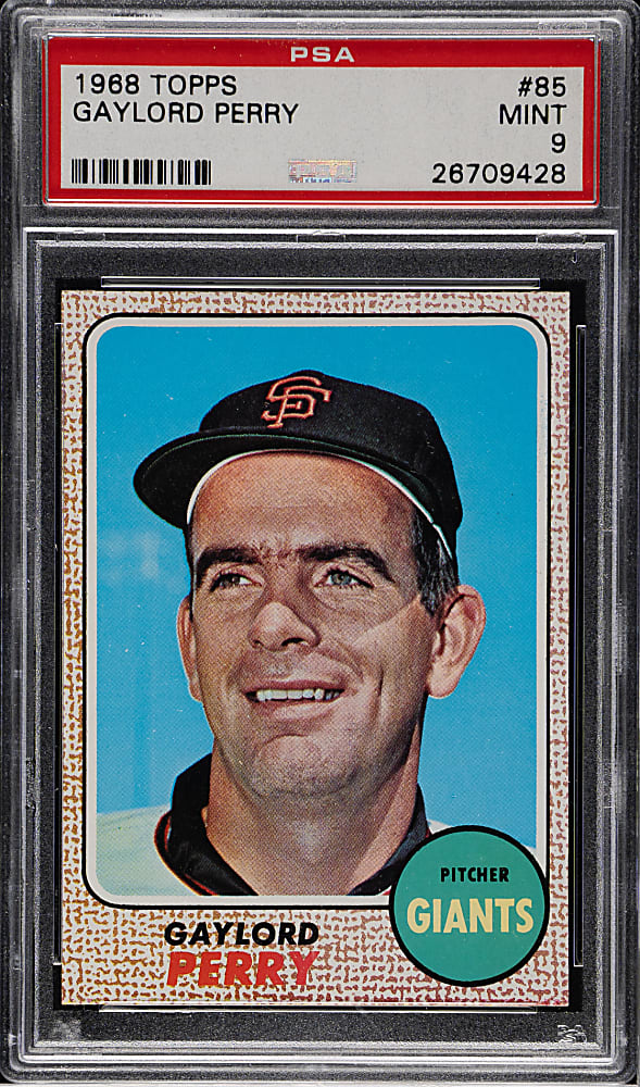 1968 Topps #85 Gaylord Perry PSA MINT 9