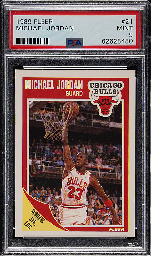 1989-1990 Fleer Basketball #21 Michael Jordan PSA MINT 9